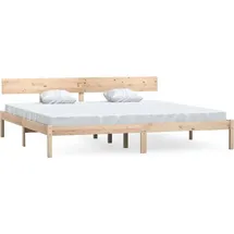 vidaXL Massivholzbett 180 x 200 cm H2 Braun