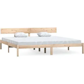 vidaXL Massivholzbett 180 x 200 cm H2 Braun