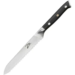 Alpha-Royal Japanese Serie 5,5` Allzweckmesser Wellen Damast-Stahl Schwarz
