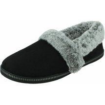 SKECHERS Damen Kuschelig Campfire-Team Wohlig Memory Foam Hausschuhe Schwarz