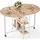 Mondeer Klapptisch 120 x 80 x 75 cm Eiche/weiß