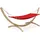 konsimo® CORRELO Hängematte 395 x 145 cm Rot
