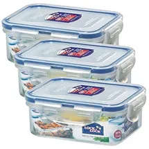 Lock & Lock Frischhaltedose Kunststoff 135 x 102 x 5,2 cm 0,35 l 3-teiliges Set