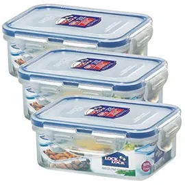 Lock & Lock Frischhaltedose Kunststoff 135 x 102 x 5,2 cm 0,35 l 3-teiliges Set