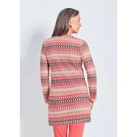 GOLDNER Langarm Spitzenjacke aus Jersey Koralle 19
