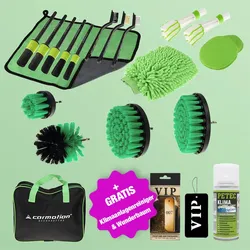 Carmotion Reinigungsset Super DEAL + Petec Klima Fresh & Clean und VIP Duftbaum ...