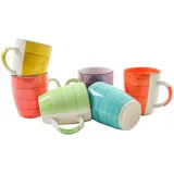 Spetebo Kaffeetasse 0,34 l Bunt 6 St.