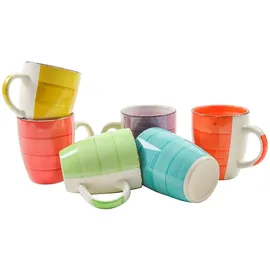 Spetebo Kaffeetasse 0,34 l Bunt 6 St.
