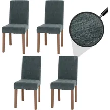 MCW Esszimmerstuhl Littau Stoff grün 4er Set