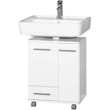 Schildmeyer Waschbeckenunterschrank 50 x 63,5 x 32,5 cm Weiß