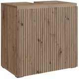 Vichy Vicco Waschbeckenunterschrank, Hellgrau, Holzwerkstoff, Rechteckig, 60x58x35 cm 2 Ablagefächer