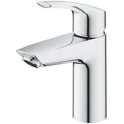 Grohe Eurosmart Einhand-Waschtischbatterie, S-Size, glatter Körper. Energie-Spar-Funktion, Einlochmontage, Chrom 32154003