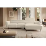 werk2 Ecksofa Alisson, mit elektrischer Sitztiefenverstellung, L-Form, Breite 277 cm, Alisson – flexibler Komfort mit modernem Design und smarten Details. beige