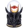 Offizielles Lizenzprodukt Herr der Ringe, Sauron-Schneekugel, grau, 18 cm