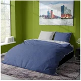 Traumschlaf Melange marine/grau 200 x 220 cm + 2 x 80 x 80 cm