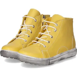 Andrea Conti Kinder Stiefeletten/ Boots Gelb Glattleder Größe: 34 - Gelb - 34