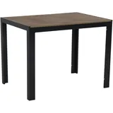 Gardissimo Alma Gartentisch 100 x 70 x 75 cm Silber/Anthrazit