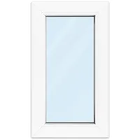 Fenster 40x70 cm, Kunststoff Profil aluplast IDEAL® 4000, Weiß, 400x700 mm, einteilig festverglast, 2-fach Verglasung, individuell konfigurieren