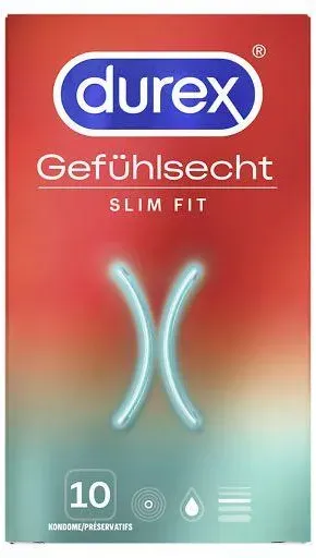 Durex Gefühlsecht Slim Fit Kondome 10 ST
