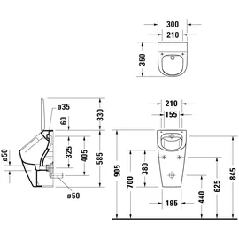 Duravit ME by Starck Absaugurinal (281230AA00)
