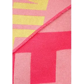 Zwillingsherz Dreieckstuch "Große Freunde", Damen, pink, Obermaterial: 50% Baumwolle, 50% Polyacryl, Modetücher, mit Schrift