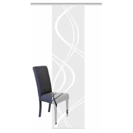 HOME WOHNIDEEN Home Fashion TIBERIO Schiebewand, Stoff, Weiß, 245 x 60 cm