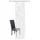HOME WOHNIDEEN Home Fashion TIBERIO Schiebewand, Stoff, Weiß, 245 x 60 cm