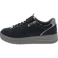 Marco Tozzi Damen Plateau Sneaker mit Schnürsenkeln Freizeit, Blau (Navy Comb), 39 EU