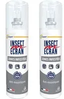 INSECT ÉCRAN Zones Infestées Répulsif peau Spray 2x100 ml