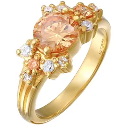 Elli PREMIUM Cocktail Statement Zirkonia 925 Silber Ringe   Damen 