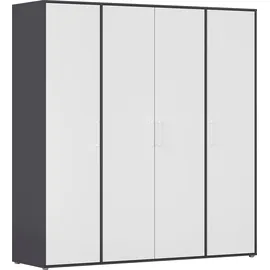 Rauch Wäscheschrank VOYAGER 187 x 194 x 53 cm Grau/Weiß