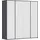 Rauch Wäscheschrank VOYAGER 187 x 194 x 53 cm Grau/Weiß