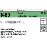 Online-Befestigungstechnik Spannschloss DIN 1480 offen M24 Stahl 1 Stück