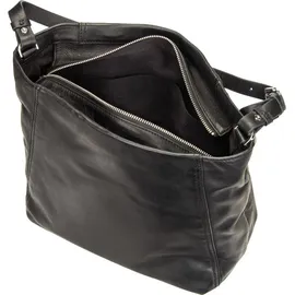 Liebeskind Berlin Hobo Bag M Leder/ Baumwolle Black