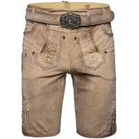Country Maddox Maddox Trachtenshorts Zugersee hellbraun / dunkelbraun 56