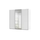 meinSchrank Schwebetürenschrank Regina 242 x 223 x 68 cm Weiß