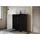P & B Highboard Phuket 120 x 130 x 39 cm Schwarz