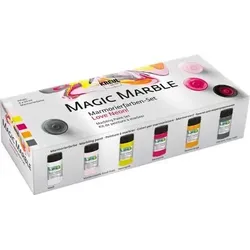 C.KREUL 73614 KREUL Magic Marble Marmorierfarben Set Love Neon! 6 x 20 ml