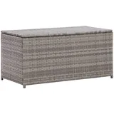 vidaXL Gartenbox Poly Rattan 100x50x50 cm Grau