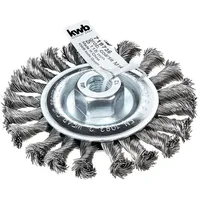 KWB AGGRESSO-FLEX® Scheibenbürsten, gezopfter HSS-Stahldraht für Einsatz mit Winkelschleifer 719736