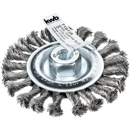 KWB AGGRESSO-FLEX® Scheibenbürsten, gezopfter HSS-Stahldraht für Einsatz mit Winkelschleifer 719736