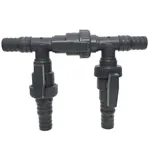 HAF Bypass-Set 3 Wege Solarweiche 4-teilig Bypass Pool Pumpe Solar Heizung Wärmepumpe, (4-tlg., 32mm und 38mm Schlauchanschluss), Bypass Set für den Anschluss von Wärmepumpen, Solarheizungen etc. grau