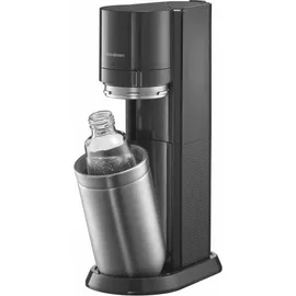 Sodastream Duo schwarz + 2 Glaskaraffen + 2 PET-Flaschen + Zylinder