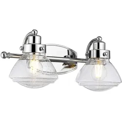 Scholar Wandleuchte chrom poliert 2-flammig IP44 Quoizel QN-SCHOLAR2