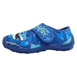 Fischer Markenschuh Hausschuhe Blau 33