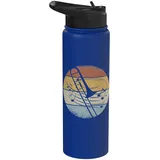 Posaunist Orchester Musiker Noten Retro Posaune Stainless Steel Insulated Water Bottle