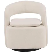 venture home Sessel Laurel Polyester/Schaumstoff 0 x 0 x 0 cm Weiß drehbar