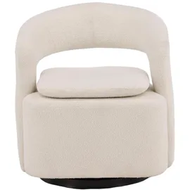 venture home Sessel Laurel Polyester/Schaumstoff 0 x 0 x 0 cm Weiß drehbar