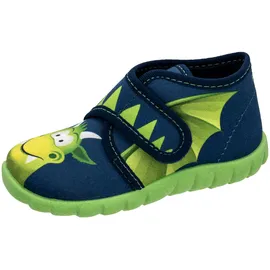 Fischer Markenschuh Hausschuhe Blau 20