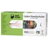 Fair Zone Latex Einweghandschuhe - Größe L